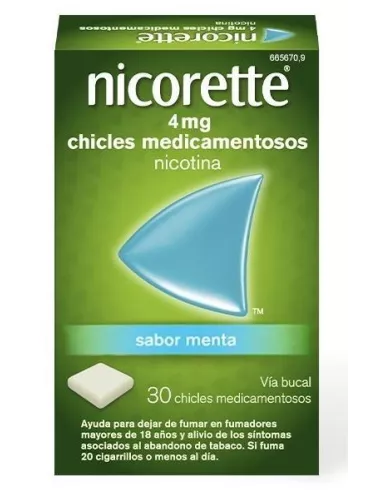Nicorette Ice Mint 4 mg 30 Chicles Medicamentosos