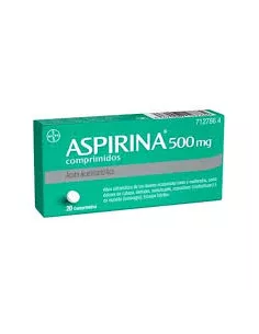 Aspirina 500 mg 20 Comprimidos Bayer hispania s.l. - 1