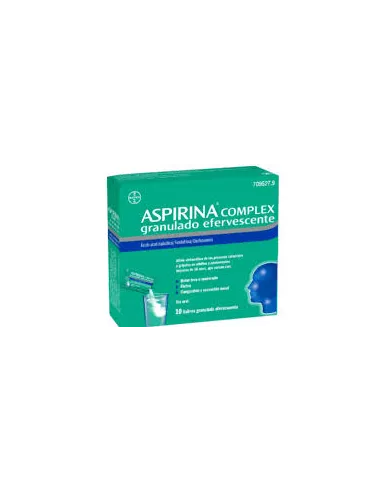 Aspirina Complex 10 sobres granulado Efervescente | Farmacia Mompía
