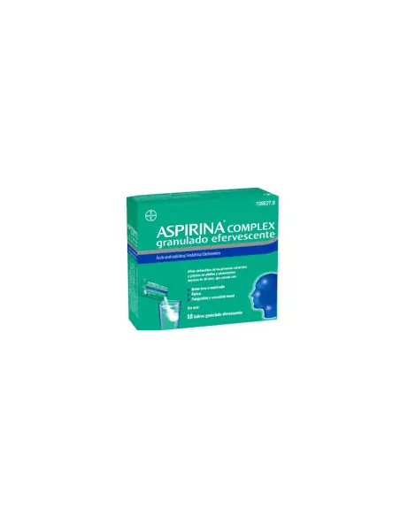 Aspirina Complex 10 sobres granulado Efervescente | Farmacia Mompía