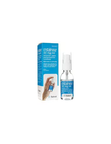 Cristalmina 10 mg/ml solución para Pulverización Cutánea 1 Frasco 125 ml Salvat - 1