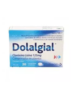 Dolalgial Clonixino Lisina 125 mg 20 comprimidos recubiertos Sanofi aventis s.a. - 1