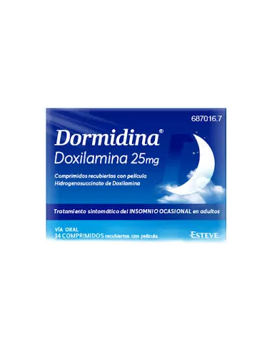 Dormidina 25 mg 14 comprimidos recubiertos Esteve pharmaceuticals, s.a. - 1