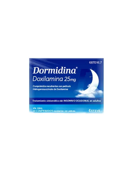 Dormidina 25 mg 14 comprimidos recubiertos Esteve pharmaceuticals, s.a. - 1