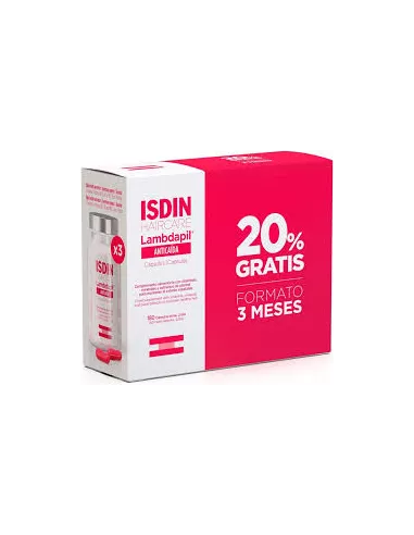 Isdin Pack Lambdapil Anticaída 180 Cápsulas 20% Gratis