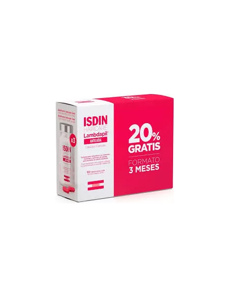 Isdin Pack Lambdapil Anticaída 180 Cápsulas 20% Gratis