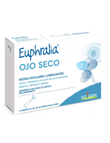 Euphralia Ojo Seco Gotas Oculares Lubricante 15 Unidosis 0,5 ml