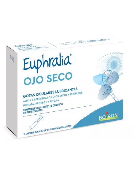 Euphralia Ojo Seco Gotas Oculares Lubricante 15 Unidosis 0,5 ml