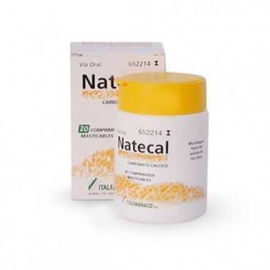Natecal 1500 mg (600 mg Ca) 60 comprimidos Masticables Italfarmaco - 1