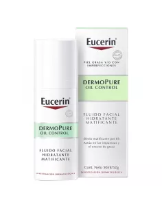 Eucerin Dermopure Oil Control Fluido Facial Hidratante Matificante 1 Envase 50 Ml