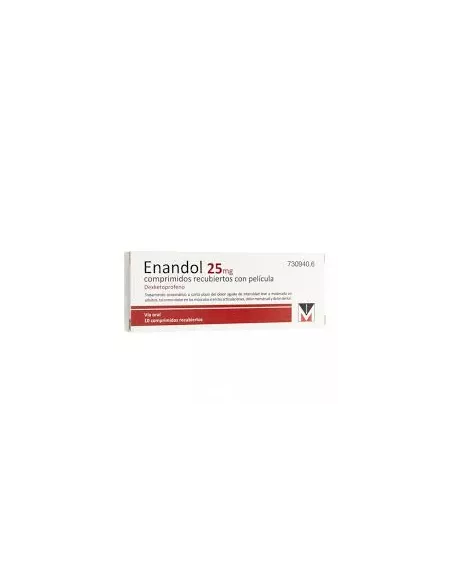 ENANDOL 25 MG 10 COMPRIMIDOS RECUBIERTOS