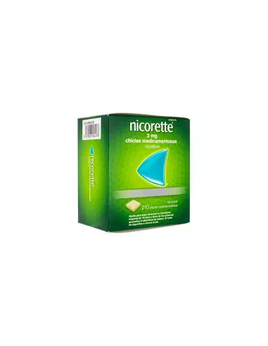 Nicorette 2 mg 210 Chicles Medicamentosos | Farmacia Mompía