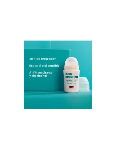 Isdin Deo Lambda Control Roll On Emulsion Alcohol Free Intense 48h Antitranspirante 50 Ml