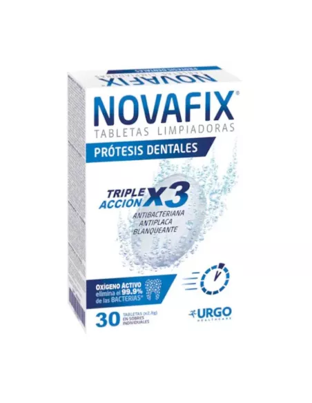 Novafix Tabletas Antibacterianas 3 en 1 Limpieza 30 Tabletas