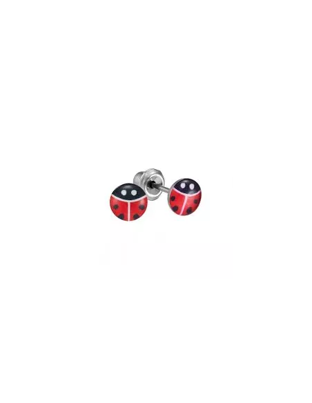 Prim Inverness Pendiente Acero Inoxidable 187C Lady Bug