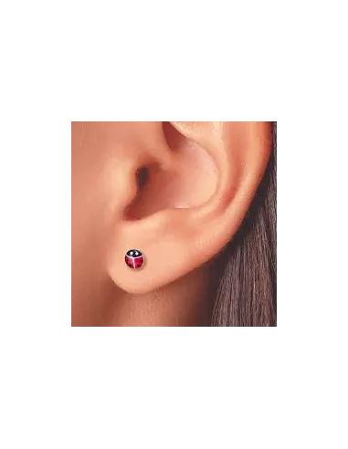 Prim Inverness Pendiente Acero Inoxidable 187C Lady Bug