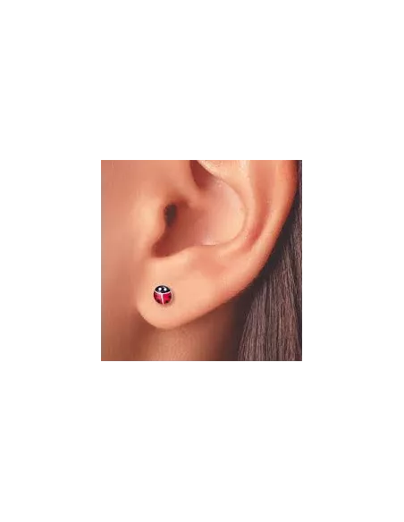 Prim Inverness Pendiente Acero Inoxidable 187C Lady Bug