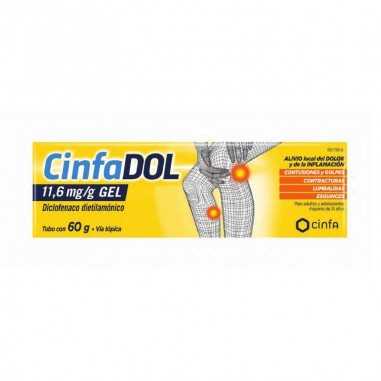 Cinfadol Diclofenaco 11,6 mg/g gel Cutáneo 1 Tubo 60 g Cinfa - 1
