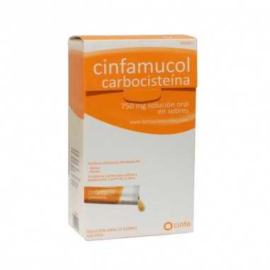 Cinfamucol Carbocisteina 750 mg 12 sobres solución Oral 15 ml Cinfa - 1