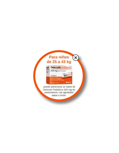 Gelocatil 325 mg 12 sobres granulado Oral | Farmacia Mompía