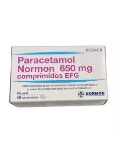 Paracetamol Normon Efg 650 mg 40 Comprimidos Normon