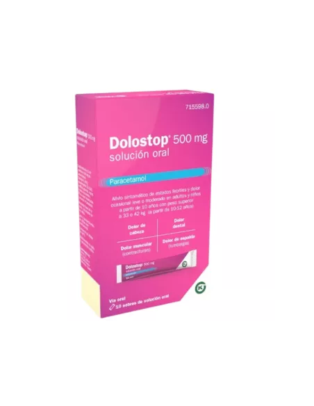 Dolostop 500 mg 10 sobres solución Oral 10 ml