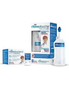 Rhinodouche Pack Irrigador Nasal + Sinusal XL 500 ml + 26 sobres Mezcla de Sales 5 g