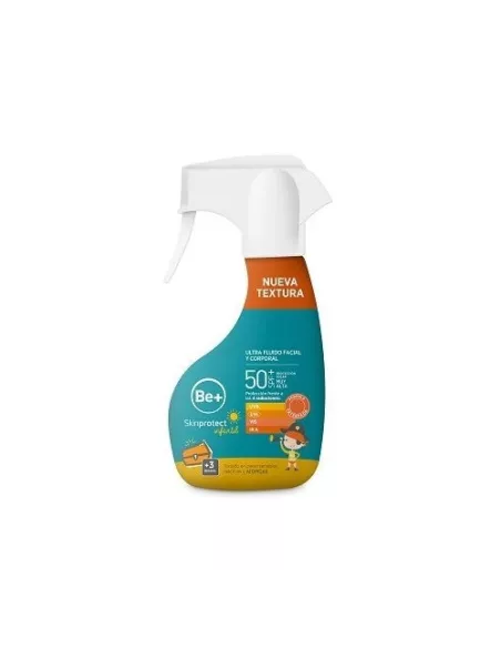 BE+ SKINPROTECT INFANTIL ULTRAFLUIDO SPRAY FACIAL Y CORPORAL SPF 50+ 1 ENVASE 250 ML