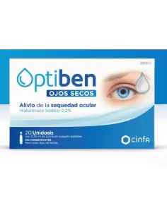 Optiben gotas 0.25 ml 20 Monodosis Lentillas