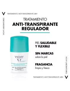 Vichy Desodorante Bola Anti Manchas Blancas y Amarillas Tapon Verde 50ML 2