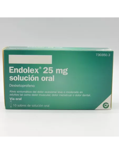 Endolex 25 Mg 10 Sobres Solución Oral 10 ml