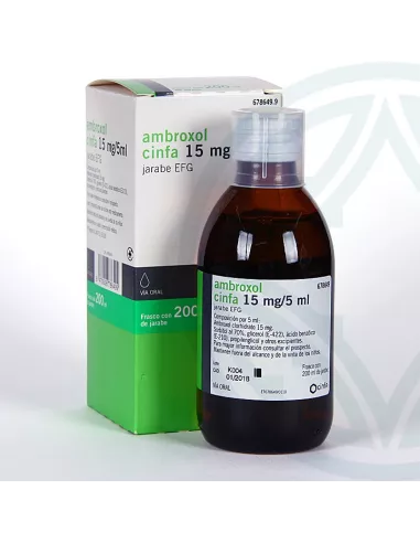 Ambroxol Cinfa Efg 15 mg/5 ml Jarabe 1 Frasco 200 ml (pet)