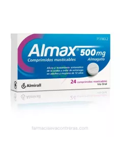 Almax 500 mg 24 comprimidos Masticables