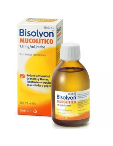 Bisolvon Mucolitico 1,6 mg/ml Jarabe 1 Frasco 200 ml