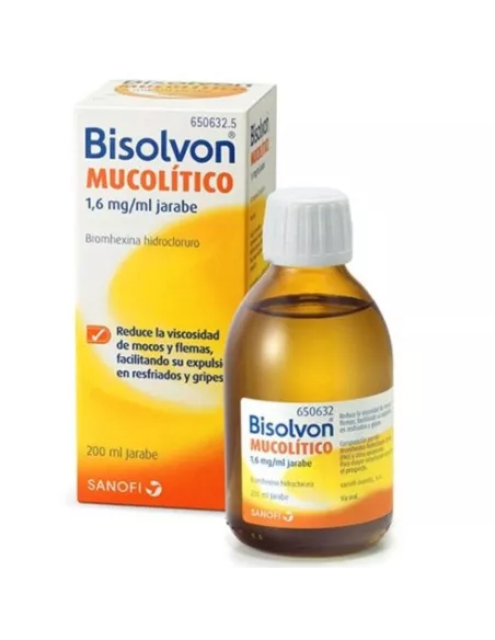 Bisolvon Mucolitico 1,6 mg/ml Jarabe 1 Frasco 200 ml