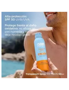 Isdin Pack Fusion Water Spf50 50Ml + Transparent Spray Wet Skin Spf50 250Ml 2