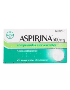 Aspirina 500mg 20 comprimidos efervescentes