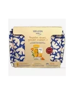 Weleda Neceser Gel-Champu 200Ml + Crema Pañal 75 Ml + Pañal Regalo 2