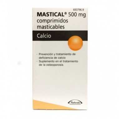 Mastical 1250 mg (500 mg Ca) 90 comprimidos Masticables Takeda farmaceutica españa s.a. - 1