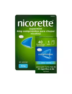 Nicorette Supermint Efg 4Mg 40 Comprimidos Para Chupar