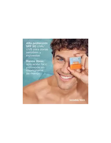 Fotoprotector Isdin Invisible Spf 50 1 Stick 10 g