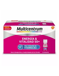 Multicentrum Energia & Vitalidad 50+ 15 Frascos 7 Ml Sabor Frambuesa