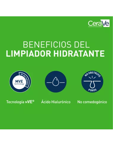 Cerave Limpiadora Hidrante 1 Envase 236 ML Piel Seca