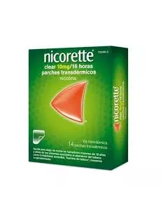 Nicorette Clear 10 Mg/16 H 14 Parches Transdermicos 15,75 Mg (Bolsa Papel/Pet/Cicloolefina)