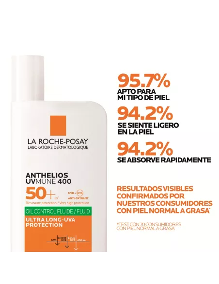 Anthelios Uvmune 400 Oil Control Fluido SPF50+ 50ml