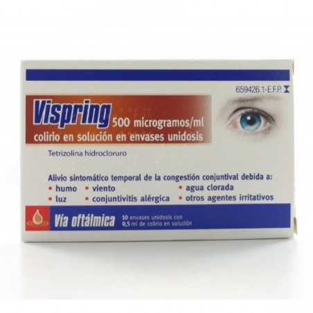 Vispring 500 Microgramos/ml Colirio en solución 10 Monodosis 0,5 ml Pfizer - 1