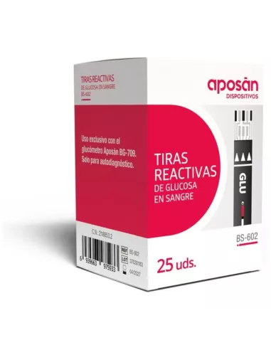 Tiras Reactivas Glucemia Aposan 25 U