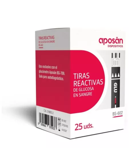 Tiras Reactivas Glucemia Aposan 25 U