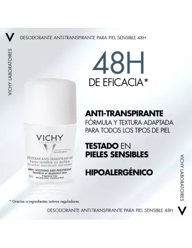 Vichy Desodorante Bola Piel Sensible 50 ml