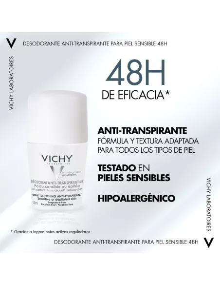 Vichy Desodorante Bola Piel Sensible 50 ml